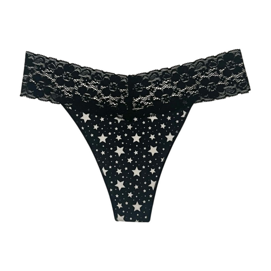 Lace trimmed Thong Panty